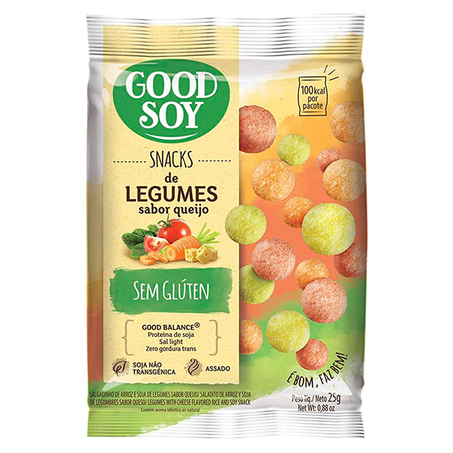 Salgadinho Good Soy Legumes e Queijo Pacote 25G