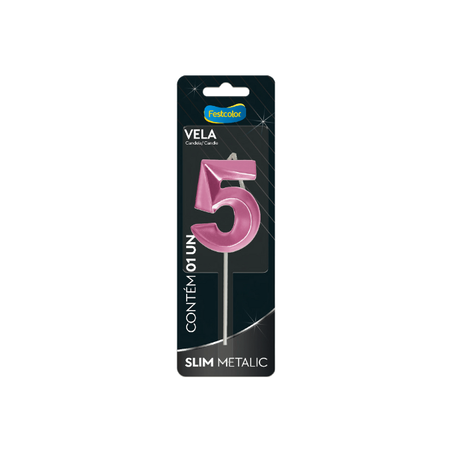 VELA METALIC ROSA N5 FESTCOLOR 