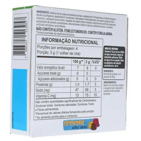 Gelatina apti limão zero açúcar 12g 360-14