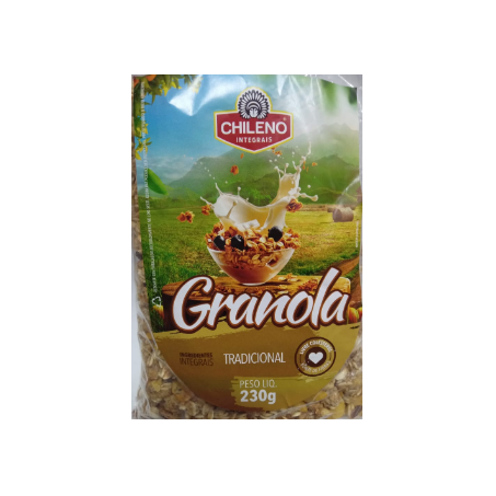 Granola integrais chileno tradicional 230g.