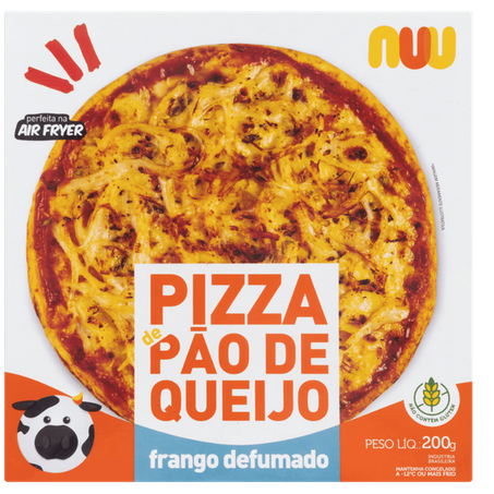 Pizza Pão Queijo Nuu Frango Defumado 200g