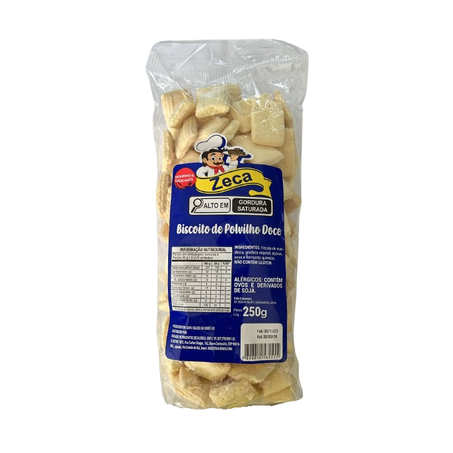 BISCOITO ZECA POLVILHO DOCE QUADRADINHO 250G