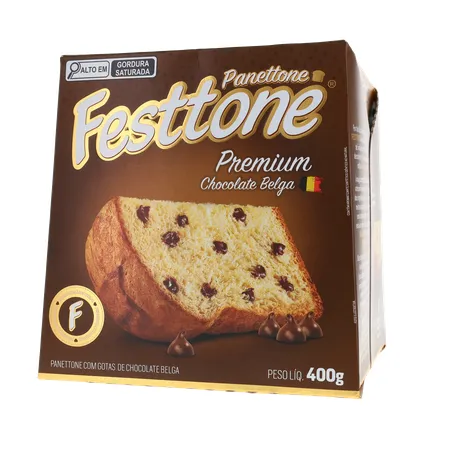Panettone Festtone Premium Chocolate Belga 400g 360-19