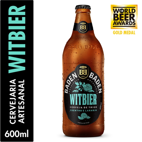 Cerveja Baden Baden Witbier Coentro e Laranja 600Ml
