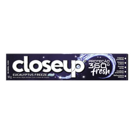 CREME DENTAL EUCALYPTUS FREEZE CLOSEUP PROTEÇÃO 360° FRESH