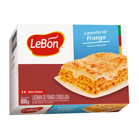 LASANHA LEBON FRANGO CX 600G