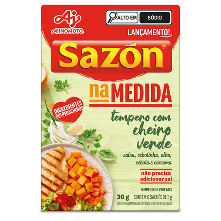 Tempero sazon na medida cheiro verde 30g