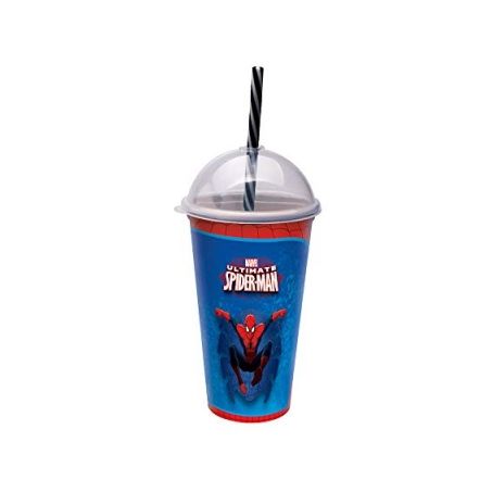 Copo plasútil shake homem aranha 500ml