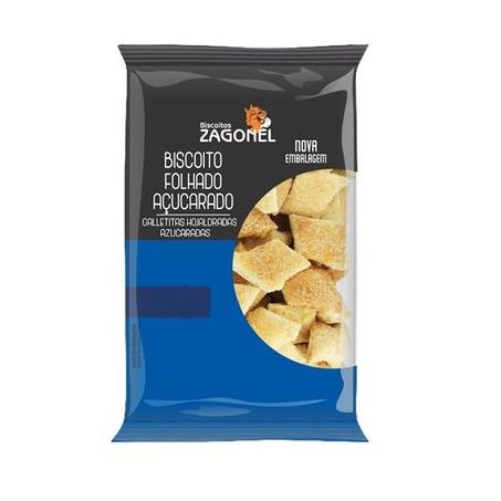 Biscoito zagonel folhado doce 250g.