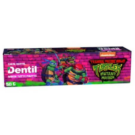 Creme Dental Dentil Kids Tartarugas Ninjas Tutti Frutti 50g