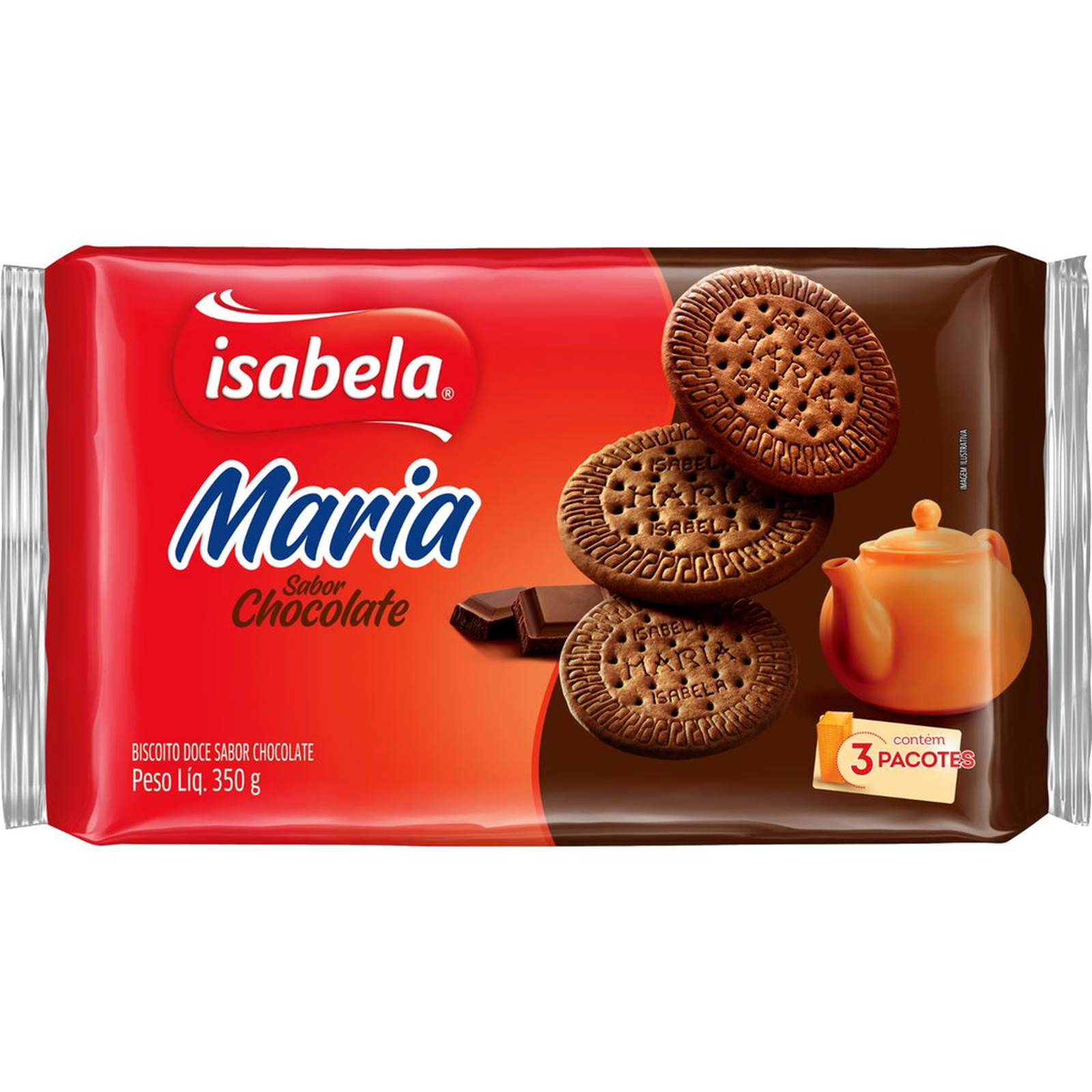 Biscoito Isabela 350g - Maria - Chocolate