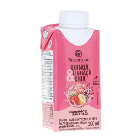 BEBIDA LÁCTEA PIRACANJUBA MORANGO/BANANA 200ML 360-34
