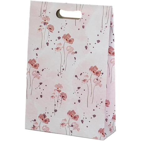 Sacola para Presente UP Box Tam. M - Com Abas - Flores