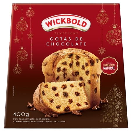 Panettone com Gotas de Chocolate Wickbold 400G