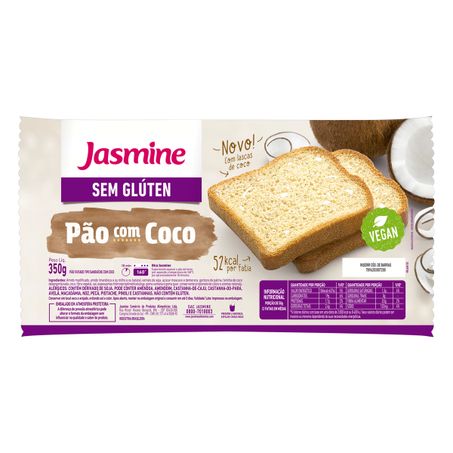 PÃO COCO SEM GLÚTEN JASMINE