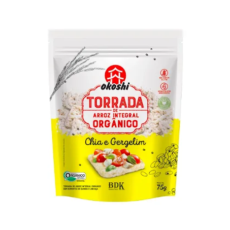 Torrada Arroz Chia/Gergelim Okoshi 75g