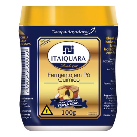 Fermento Pó Itaiquara Químico Pote 100g 
 