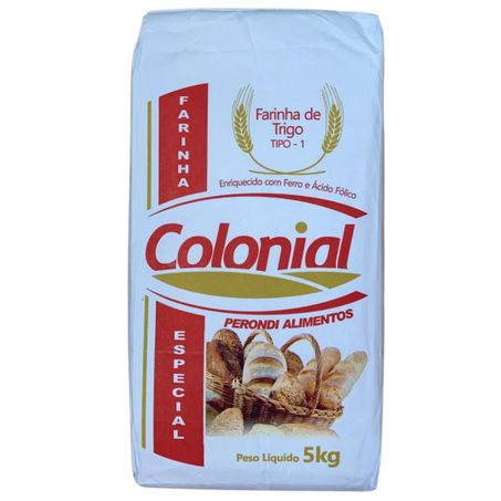 Farinha trigo colonial 5kg