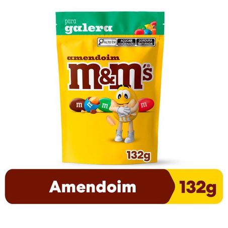CHOC.M&MS 132G AMENDOIM POUCH CX 24.0