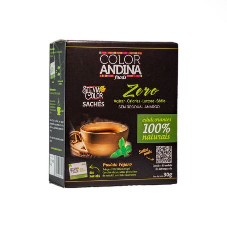 ADOÇANTE STEVIA COLOR SACHE 30G COLOR ANDINA FOODS