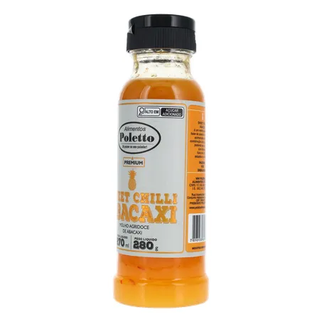 MOLHO PIMENTA POLETTO SWEET CHILLI COM ABACAXI 280G 360-4