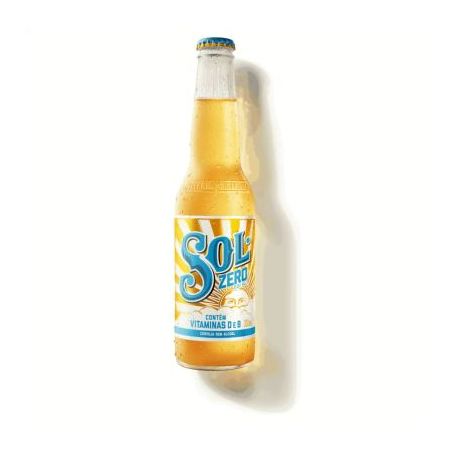 Cerveja sol zero s/alcool 330ml* long neck