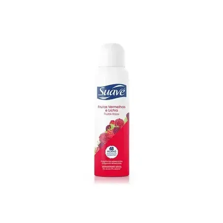 Antitranspirante Aerossol Suave Frutas Vermelhas e Lichia Frasco Spray 150ml