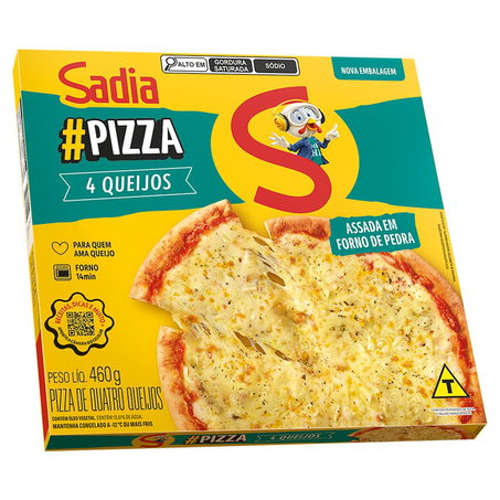 Pizza Sadia 460g - Quatro Queijos