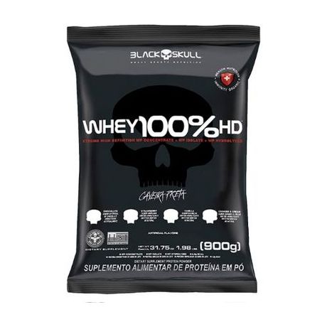 SUPLEMENTO BLACK SKULL 100% WHEY BAUNILHA 900G