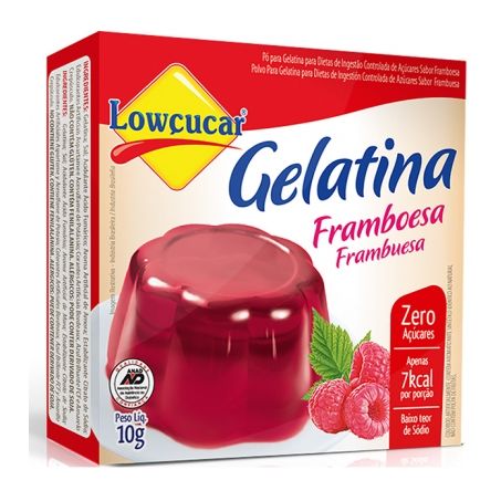 GELATINA LOWCUCAR 10G ZERO FRAMBOEZA