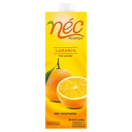 Suco alianca nectar laranja/maca 1l