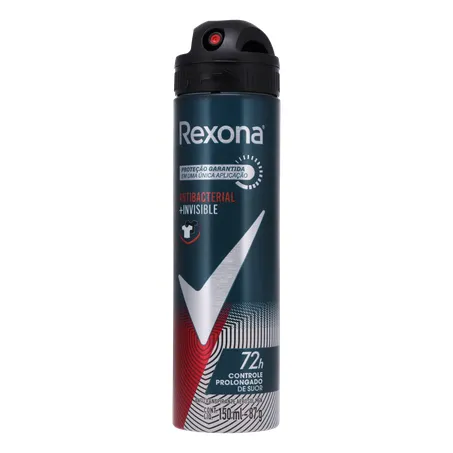 DESODORANTE AEROSSOL REXONA MEN ANTIBACTERIAL INVISIBLE 150ML 360-1