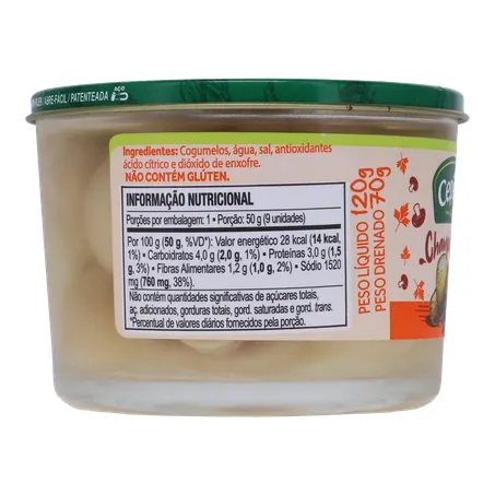 Cogumelos em conserva cepêra champignon 360-28