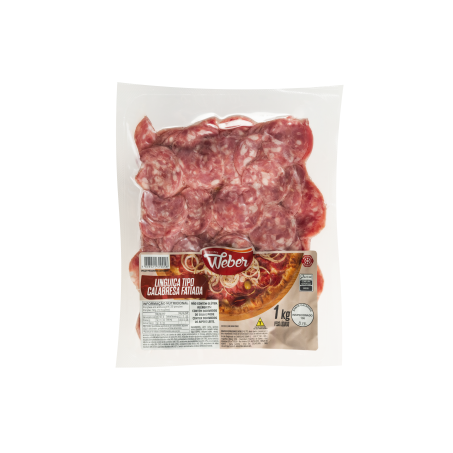 LINGUICA CALABRESA WEBER 1KG FATIADA