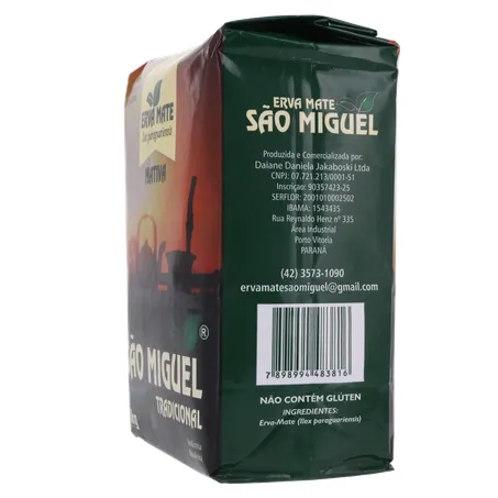 Erva mate sao miguel nativa 1kg 360-7