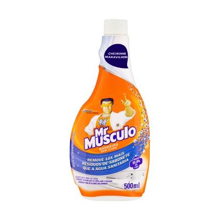 Limpador Mr Músculo Banheiro Sem Cloro Refil 500ML