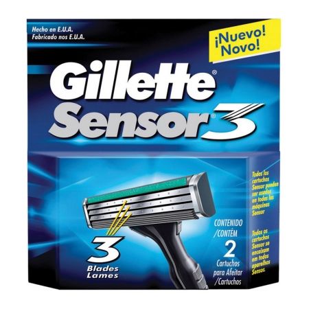 Gillette-sensor 3 c/2 cargas