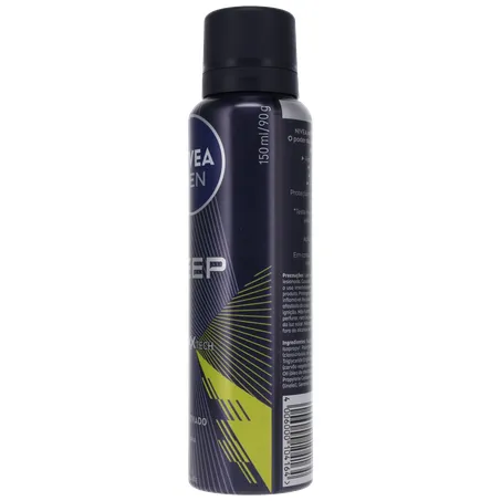 Antitranspirante Aerosol Nivea Men Deep Sport 72H Carvão Ativado Frasco Spray 150ml 360-7