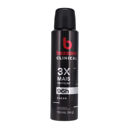 Desodorante Antitranspirante Aerossol Bozzano Clean Frasco Spray 150ml 360-35