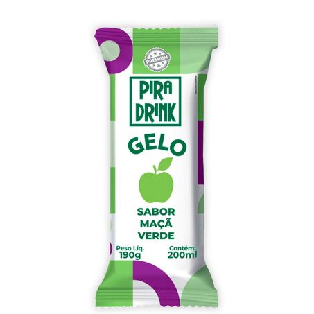 Gelo pira drink 180g sabor maçã verde