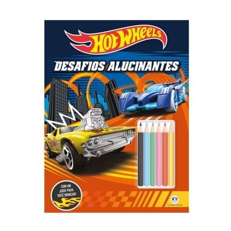 Livro Para Colorir Hot Wheels Desafios Alucinantes