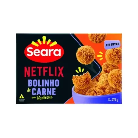 Bolinho de carne seara netflix com barbecue 270g