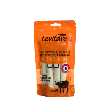 Queijo Mozzarella Levitare To Go Zero Lactose Palito 130g