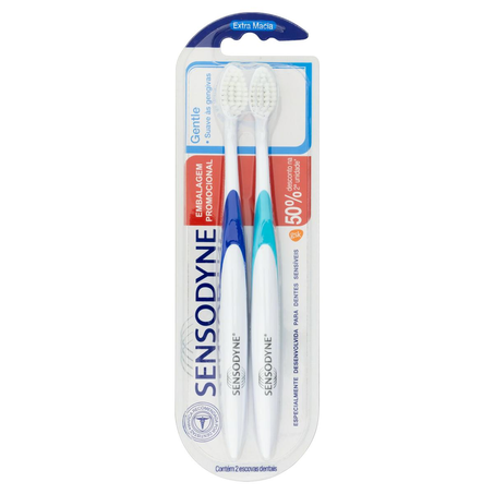 Escova Dental Sensodyne Com 2 Escovas - Gentle