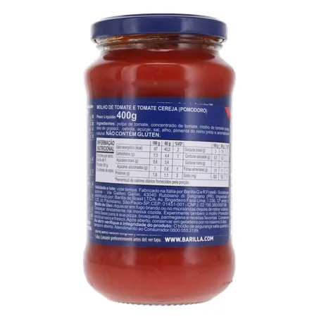 MOLHO TOMATE BARILLA POMODORO E DATTERINI 400G 360-19