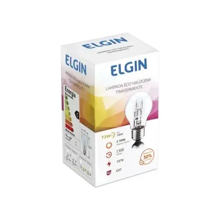 Lâmpada elgin halógena transparente 72w
