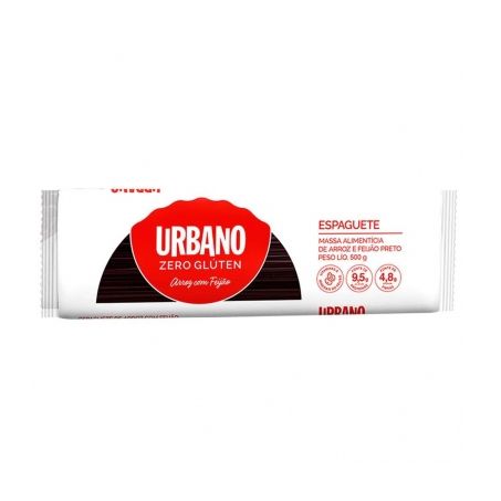 Macarrão Espaguete de Arroz com Feijão Urbano Sem Glúten Embalagem 500G