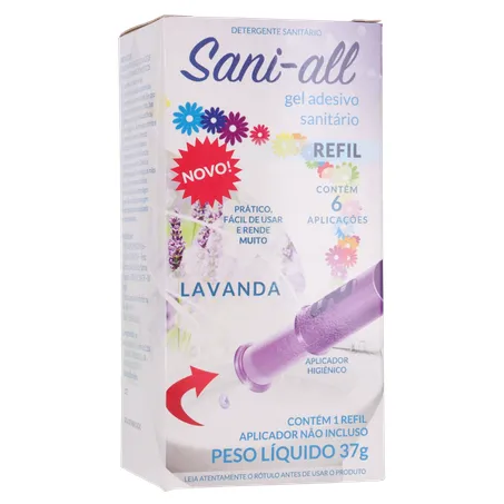 Gel adesivo sanitário sani all lavanda refil 37g 360-34
