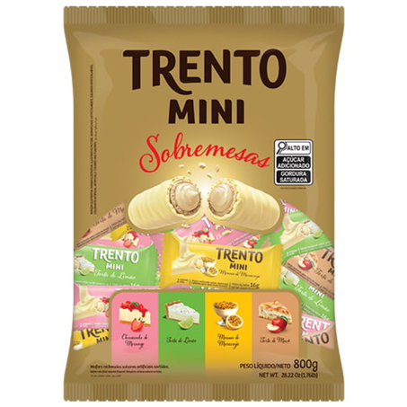 Chocolate trento mini 16g sobremesas 16g sortidos pcc/48