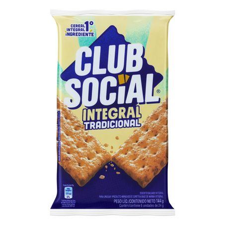 PACK BISCOITO INTEGRAL TRADICIONAL CLUB SOCIAL